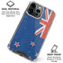 New Zealand Flag Distressed iPhone 16 Pro Clear Case
